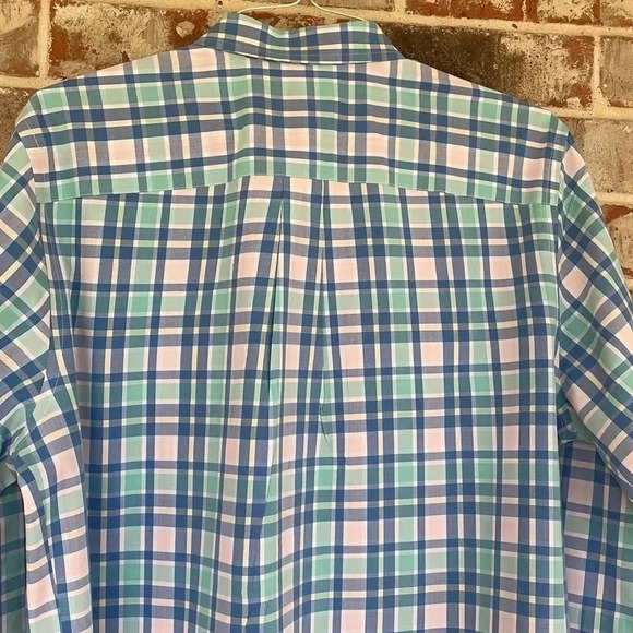 Croft & Barrow Blue Plaid Button Down Shirt - Picture 7 of 11